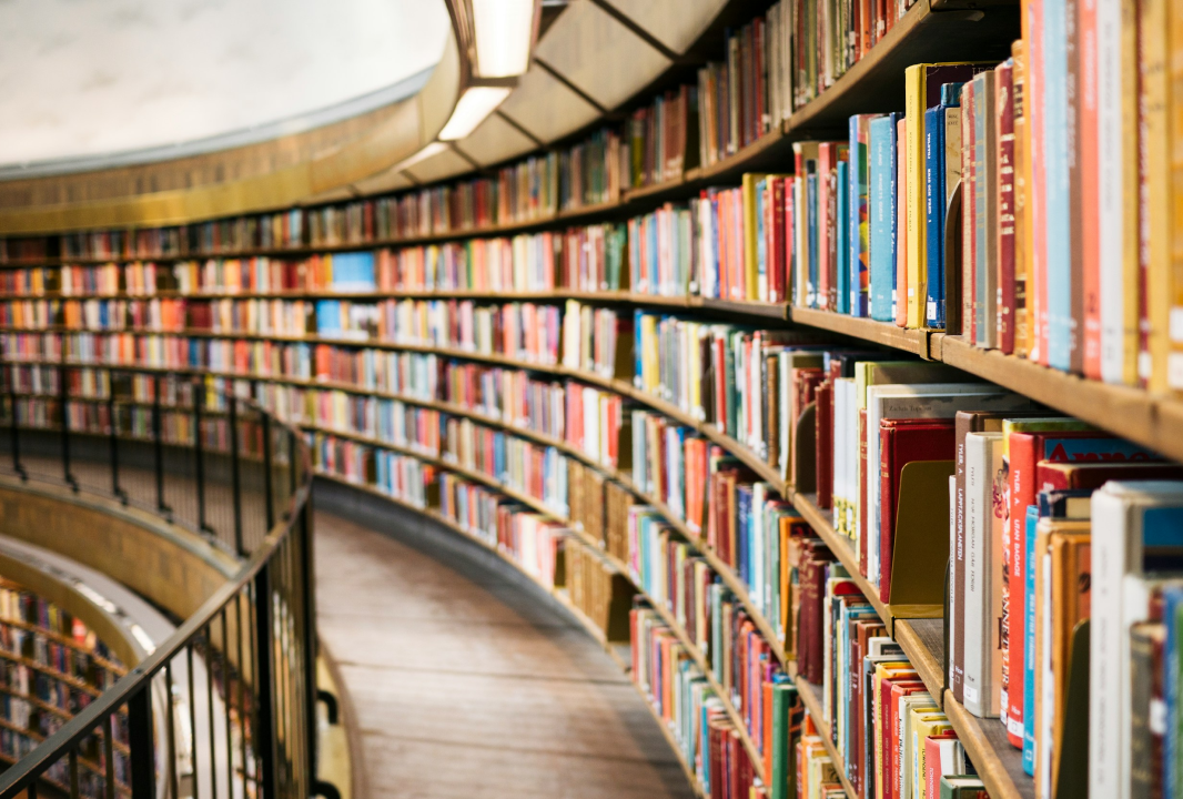 Library full of books